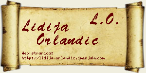 Lidija Orlandić vizit kartica
